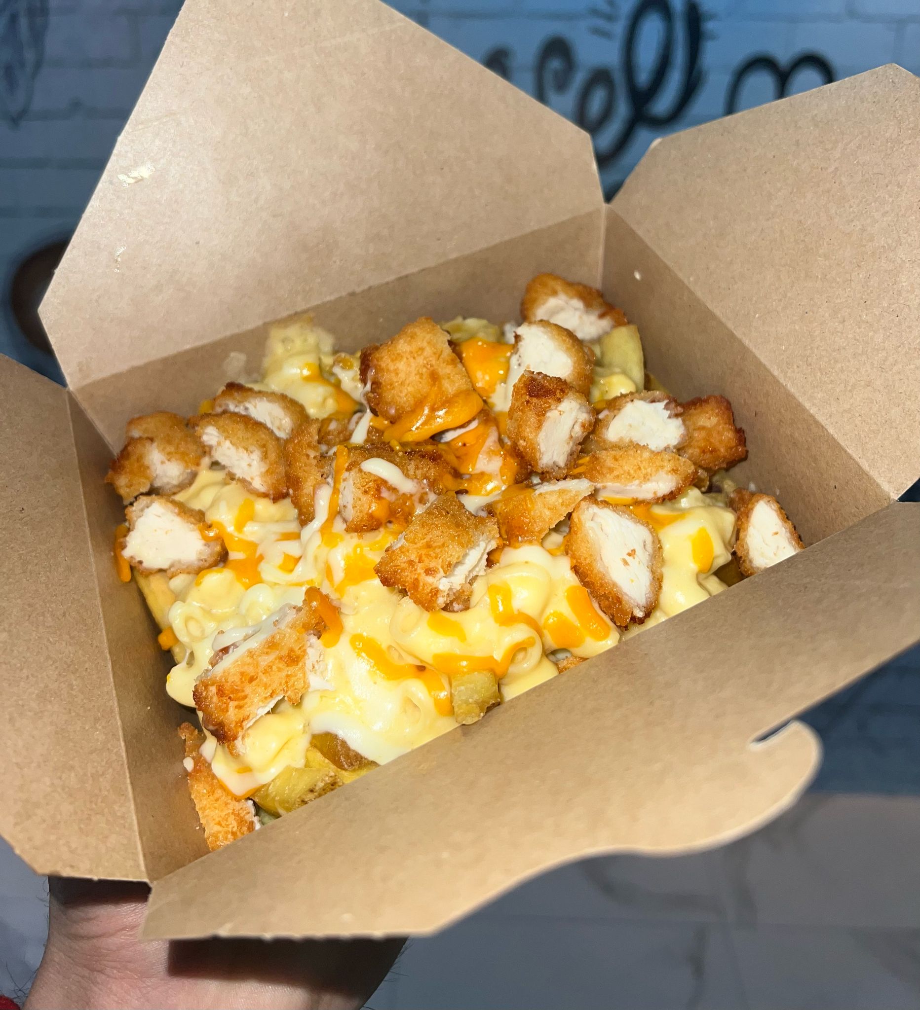 Brunchies Mac Chicken Cheese in Edinburgh.